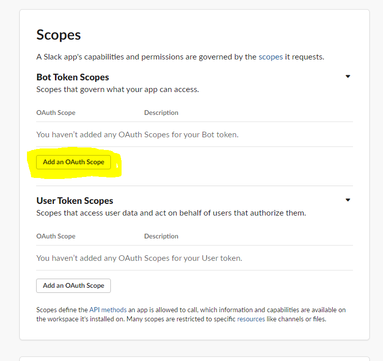 Add an OAuth Scope
